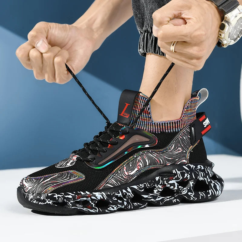 Men's Breathable Casual Sneakers Lightweight Running Shoes