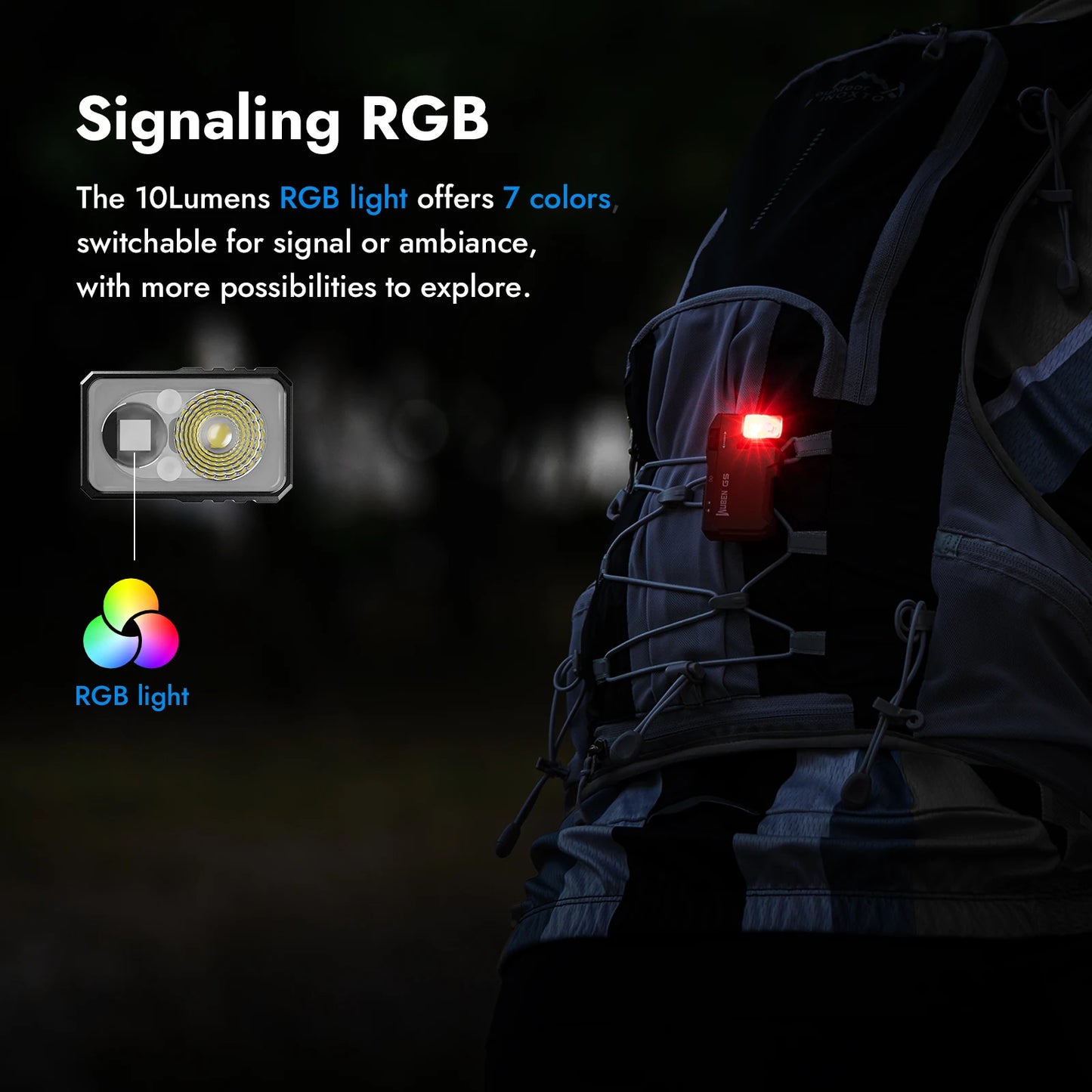WUBEN G5 Rechargeable EDC Flashlight With Dual Light Sources