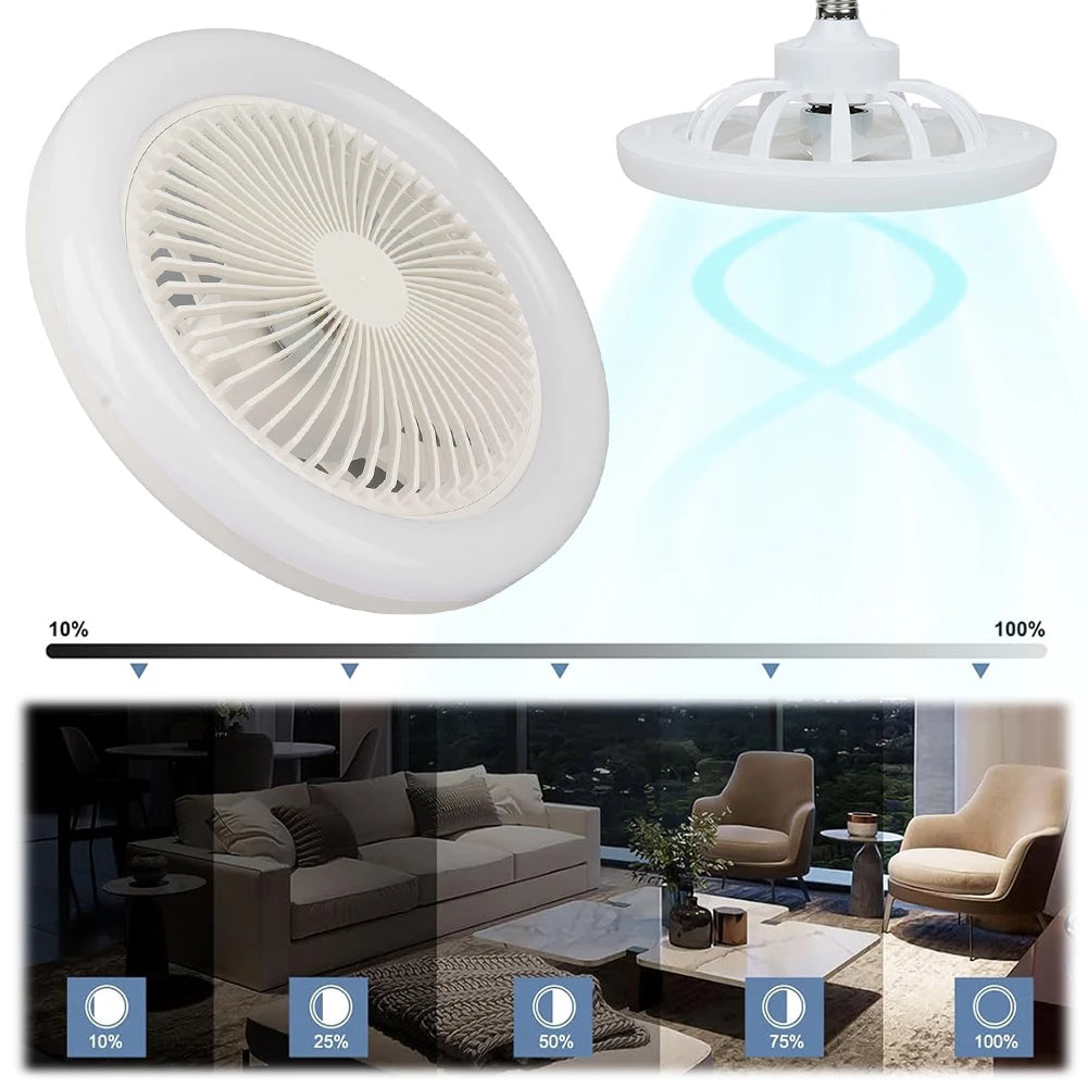 VAKIND Dimmable Ceiling Fan With Light Remote For Living Room