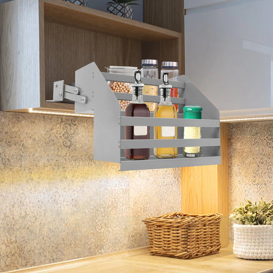 2-Tier Pull Down Cabinet Organizer Under Sink Storage Rack