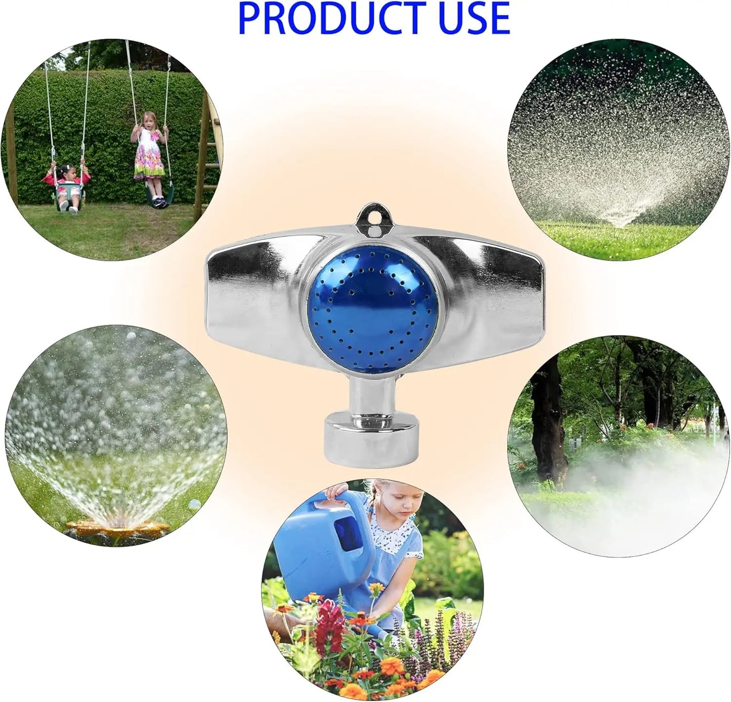 360 Degree Metal Garden Sprinkler Circle Pattern Watering System