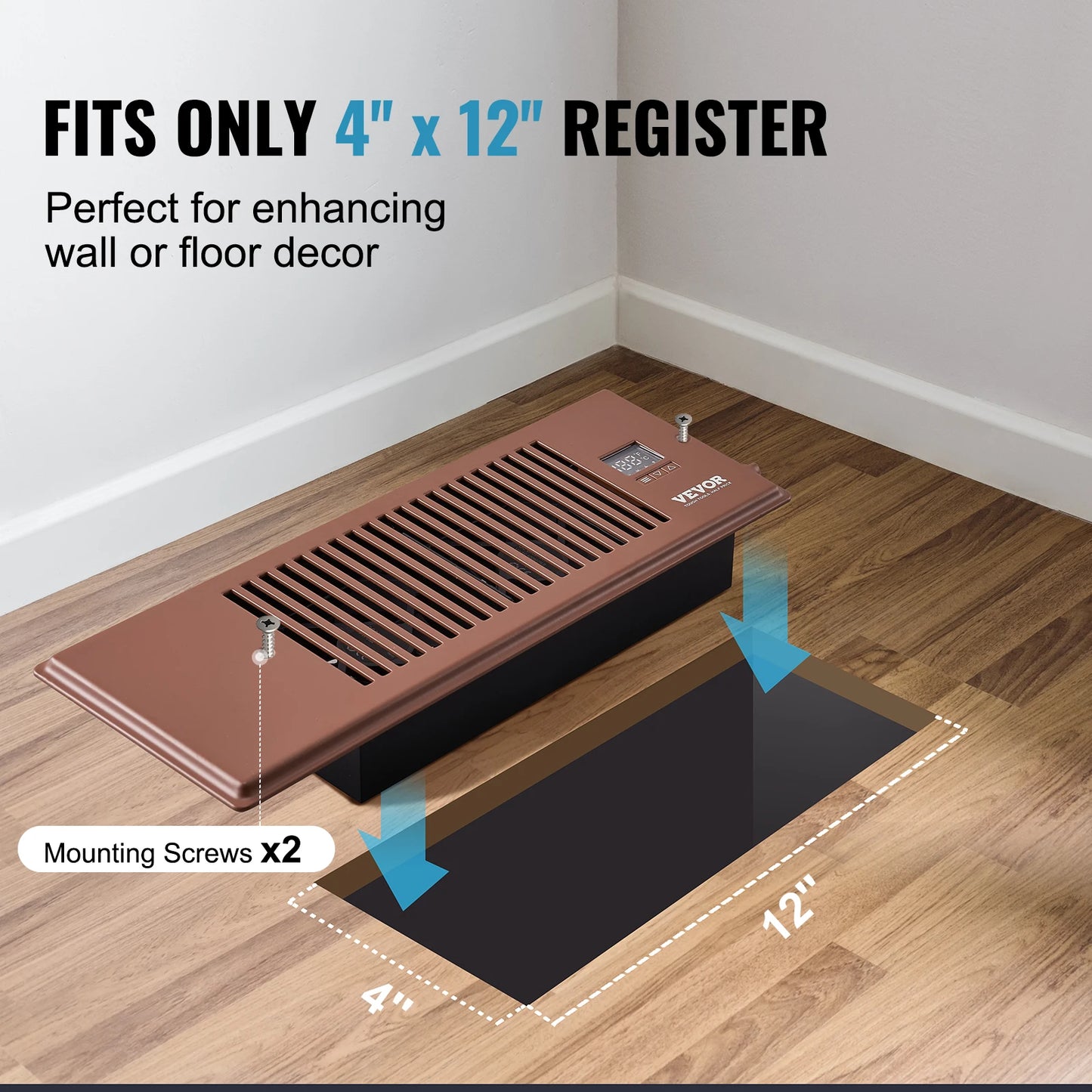 Booster Duct Fan 100CFM With LCD Controller For Ventilation