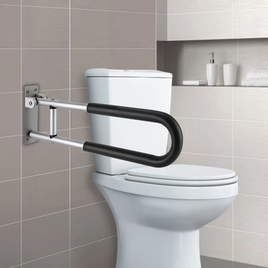 Bymaocar Foldable Non Slip Grab Bar Toilet Handrail For Safety