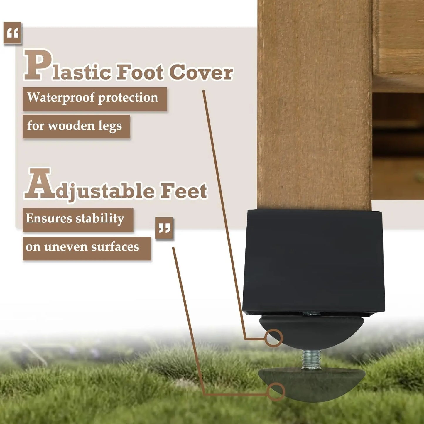 PetsCosset Outdoor Storage Shed Garden Cabinet Waterproof Sloped Roof