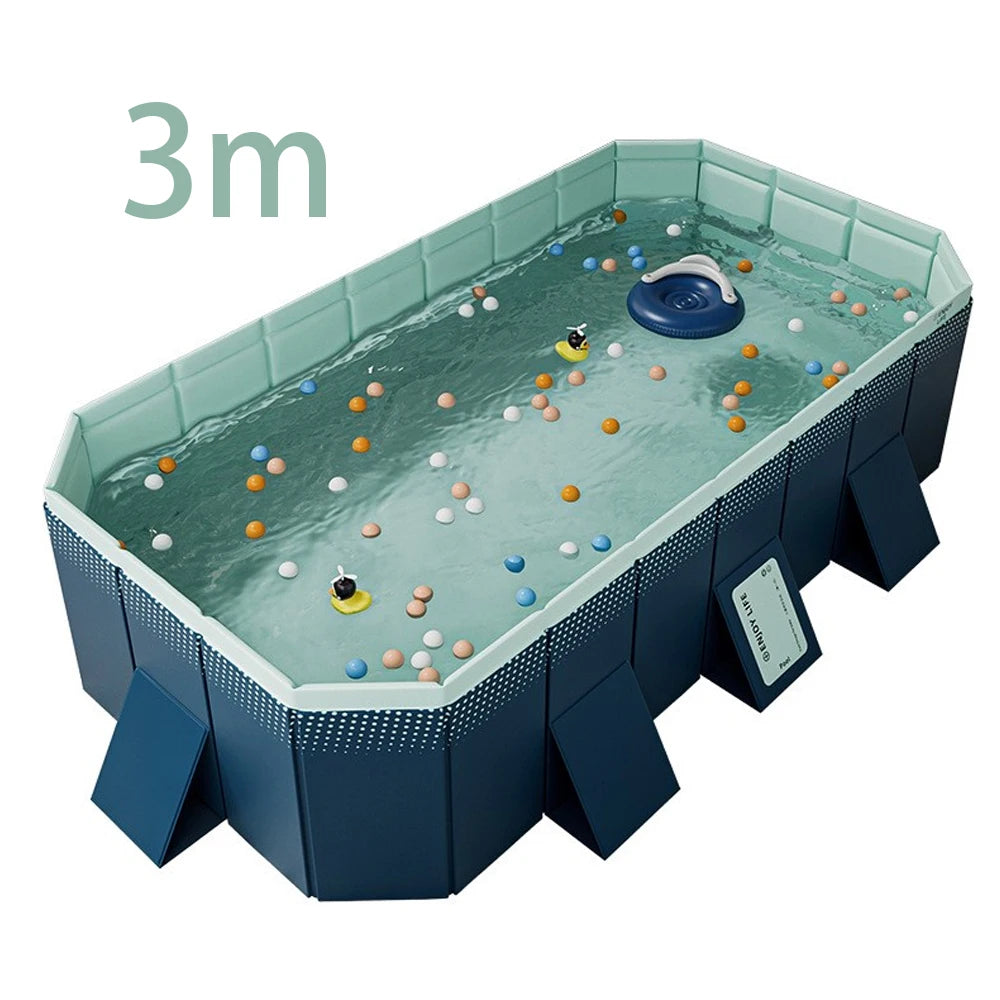 Foldable Outdoor Pool For Garden NonInflatable Family Pool