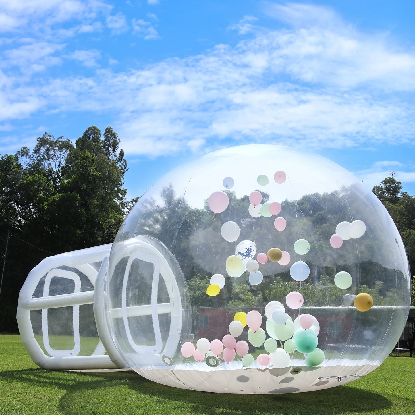 RTS Inflatable Bubble Castle For Outdoor Kids With 750W Blower