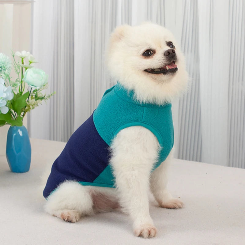 Fleece Dog Clothes For Small Dogs Autumn Winter Vest Jacket