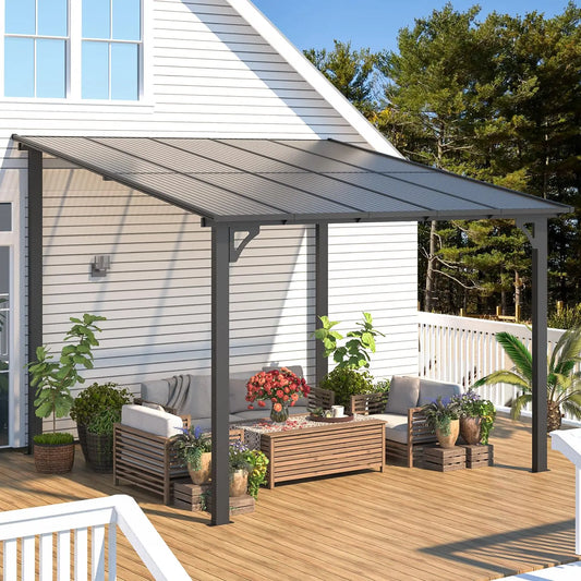 Wall Mounted Gazebo Pergola For Outdoor Patio Deck