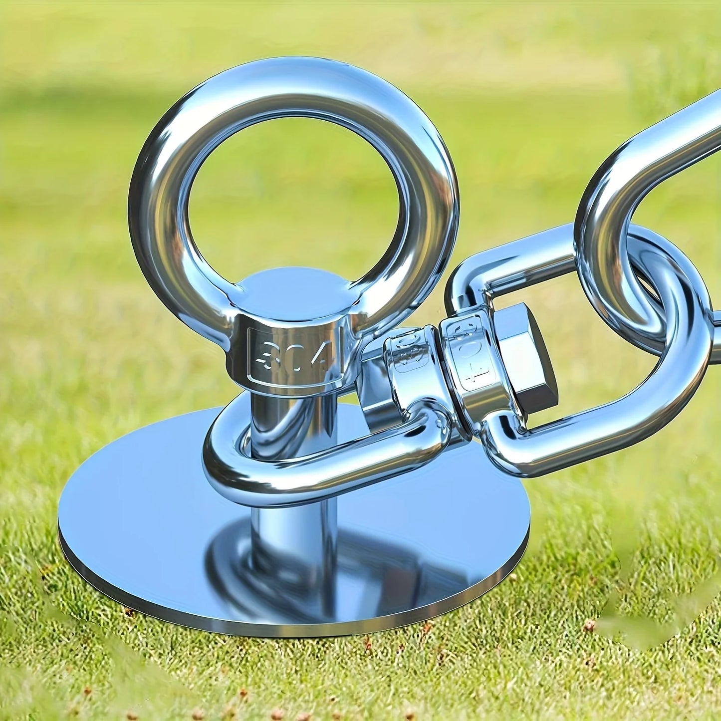 Dog Tie Out Cable And Stake With 360 Degree Swivel