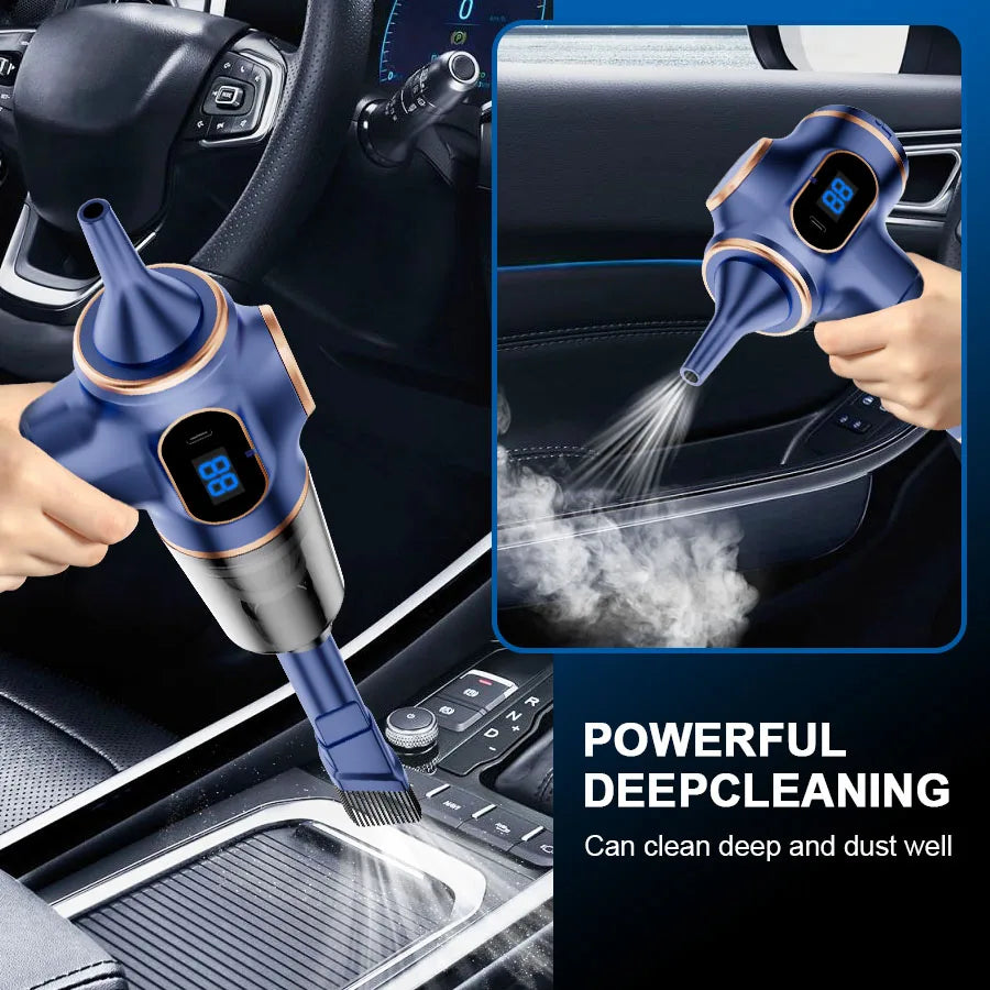 ABS Wireless Car Vacuum Cleaner Cordless Mini Cleaning Machine HEPA