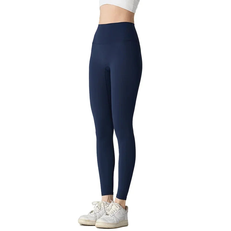 High Waist Breathable Yoga Leggings For Fitness And Running