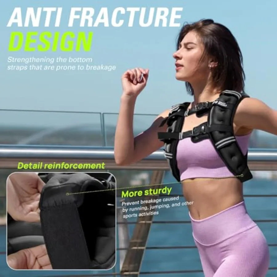 SHXI Weighted Vest Women 5 30 Lb for Cardio Workouts