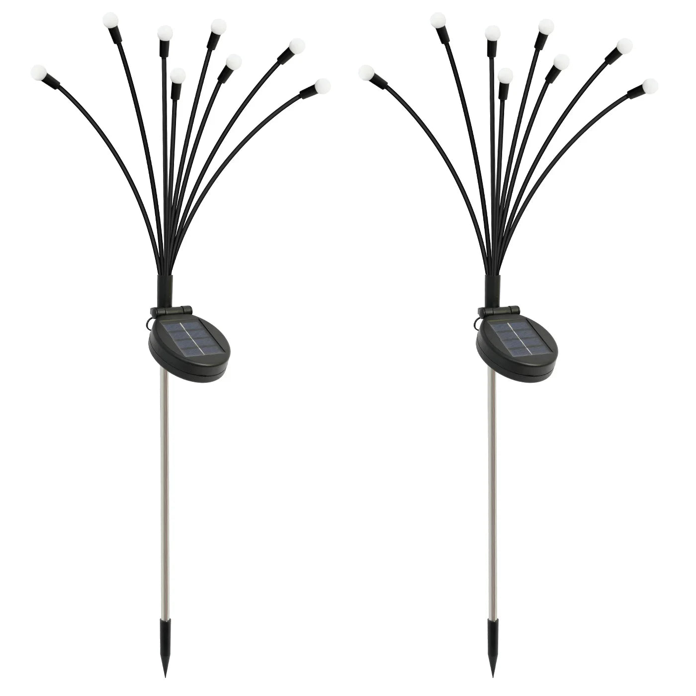 8-Head Solar Firefly Lights LED Outdoor Garden Pathway Decor