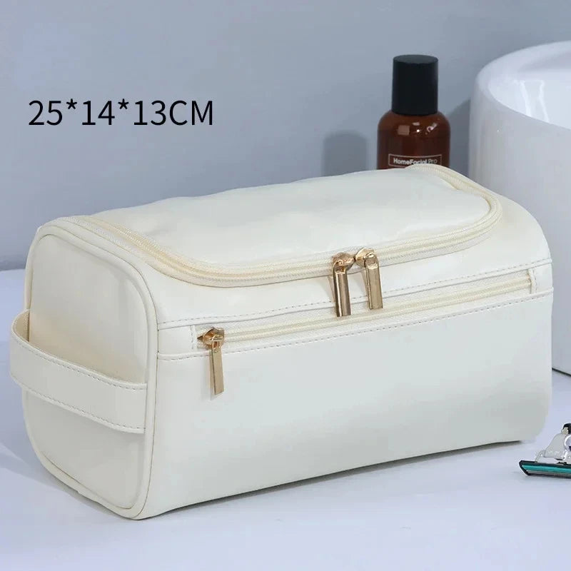 Hanging Leather Toiletry Bag Dopp Kit for Travel Essentials