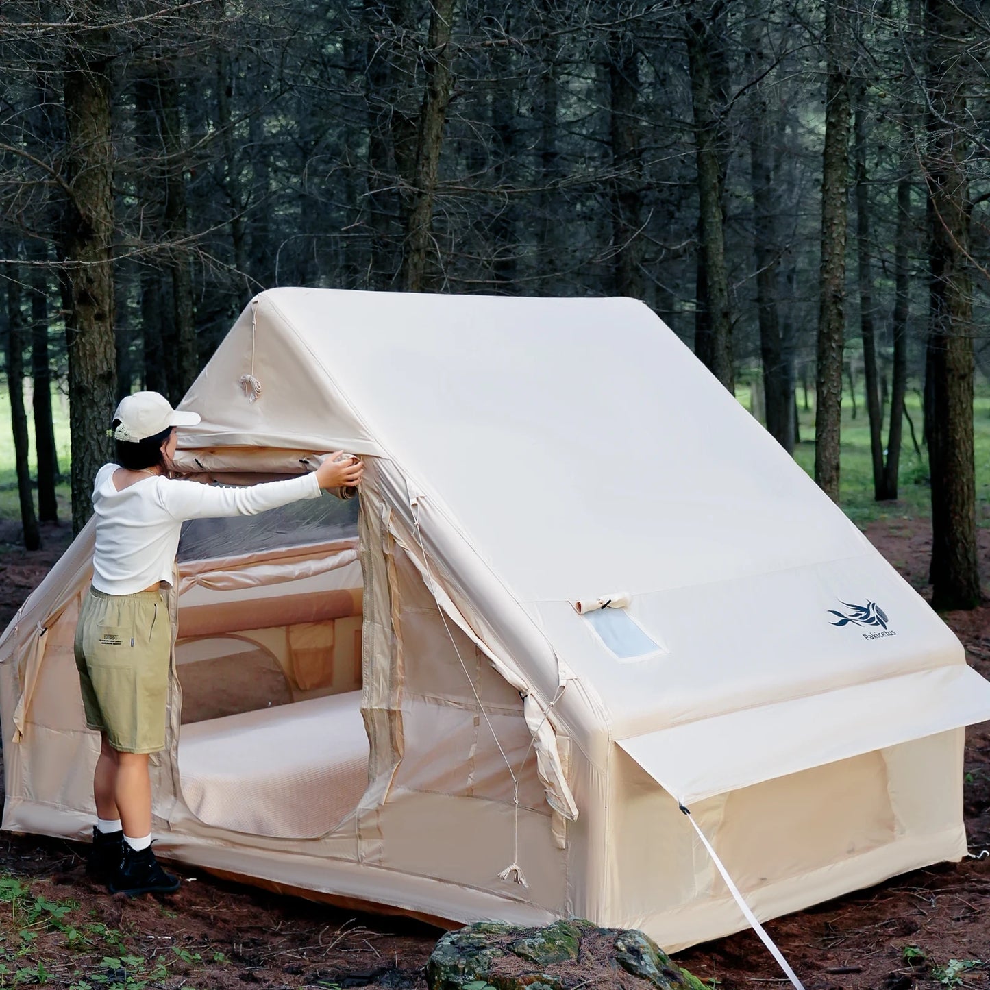 Pakicetus Inflatable Tent With Skylight For Family Outdoor