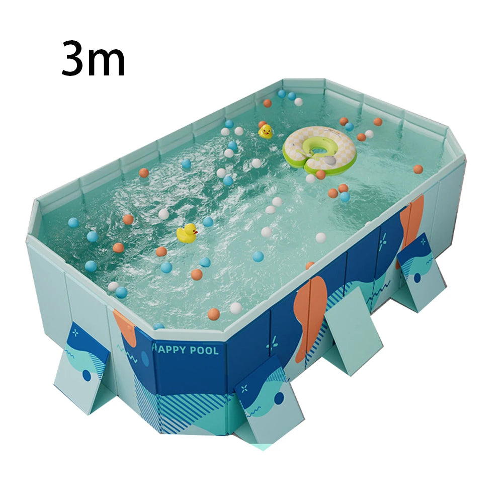 Foldable Outdoor Pool For Garden NonInflatable Family Pool