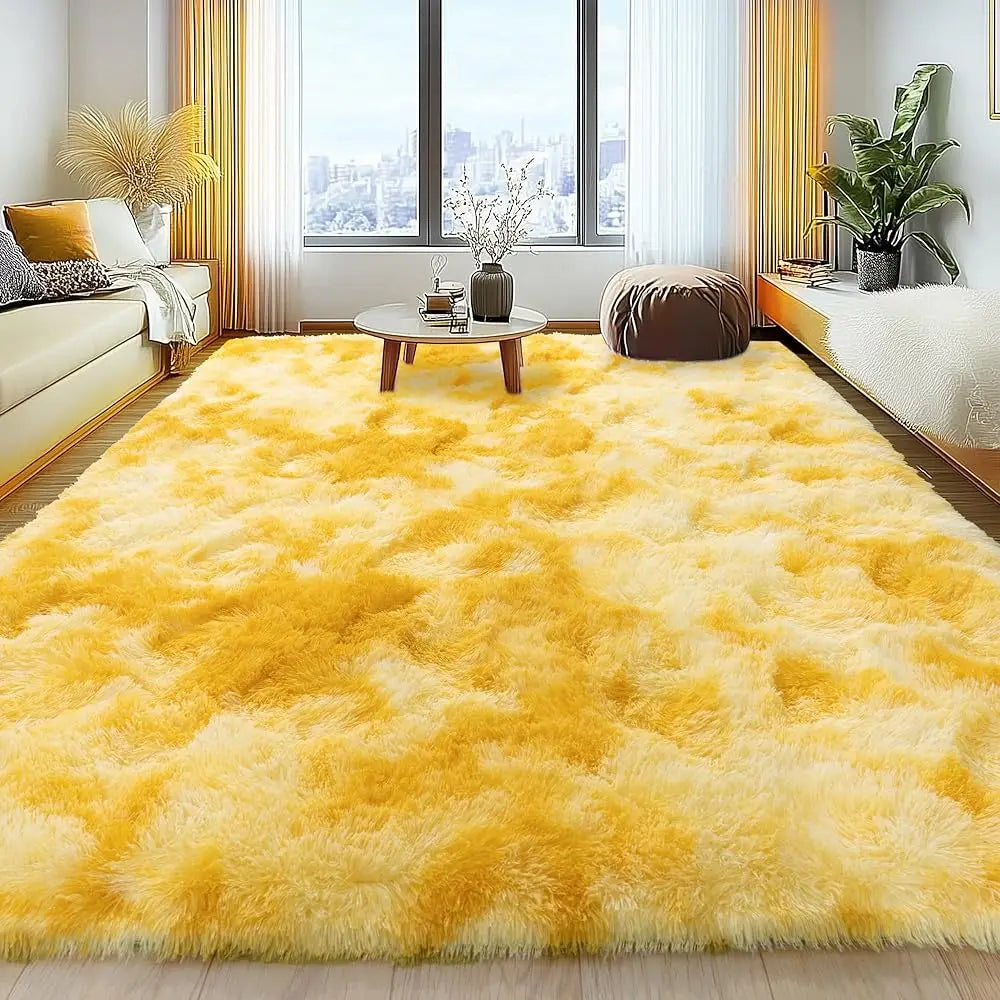 DIXSG Soft Fluffy Living Room Rug Non Slip Shag Carpet