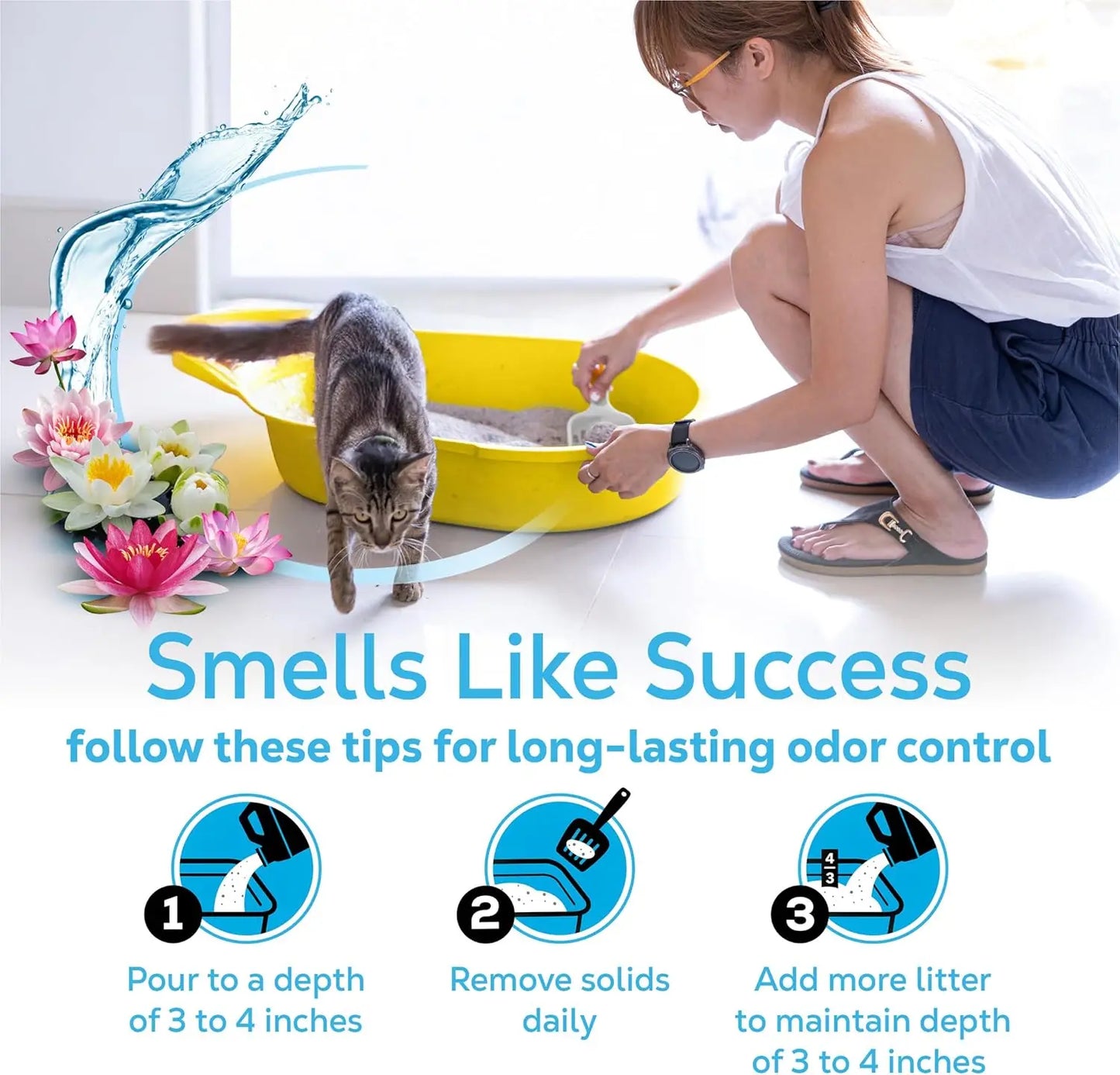 Multi Cat Clumping Litter For Superior Odor Control And Cleanup