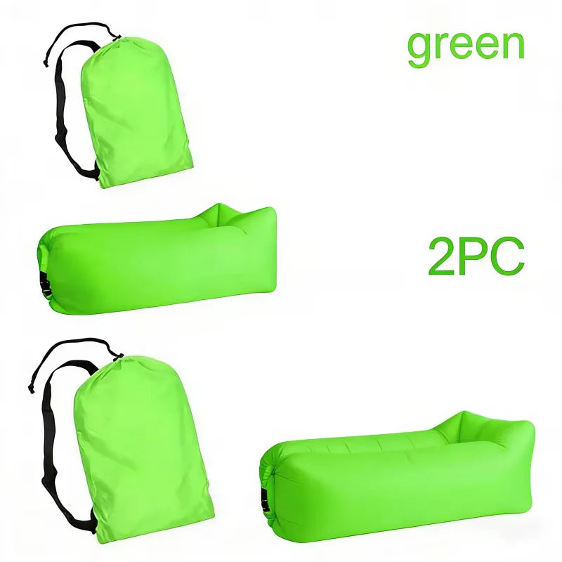 Inflatable Lounger Air Sofa Extra Thick Foldable Outdoor Couch