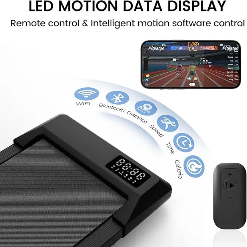 Superun 2-In-1 Walking Treadmill for Home and Office