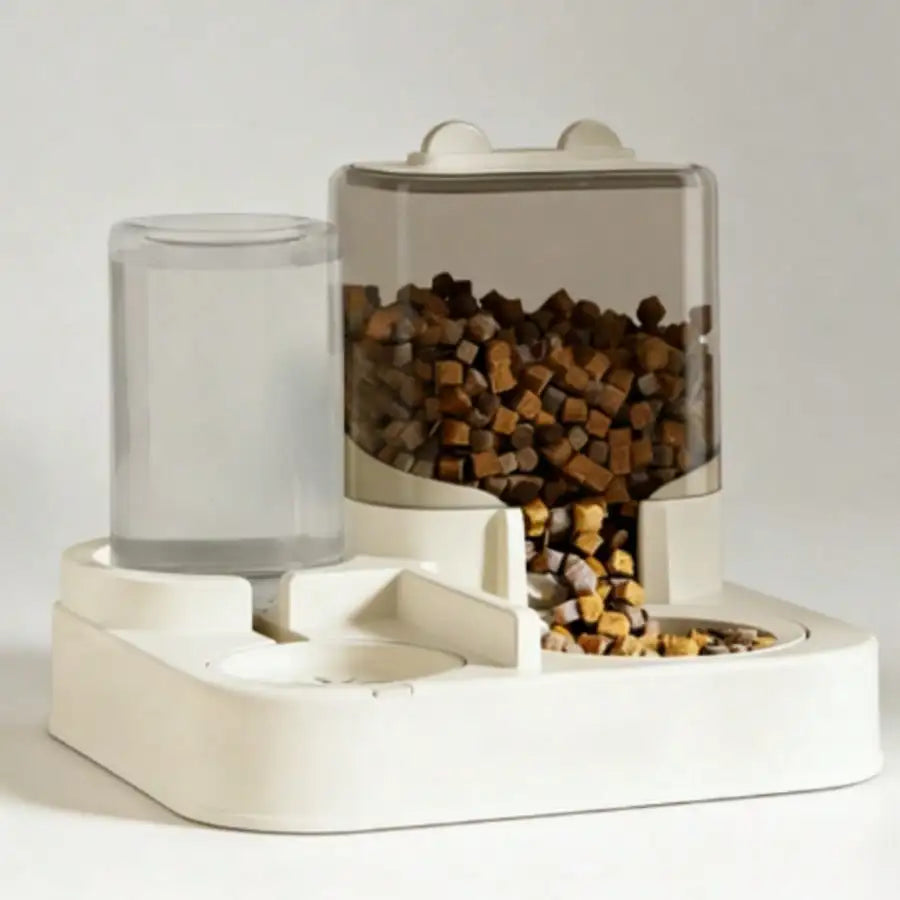 Automatic Pet Feeder and Waterer Gravity Dispenser for Cats