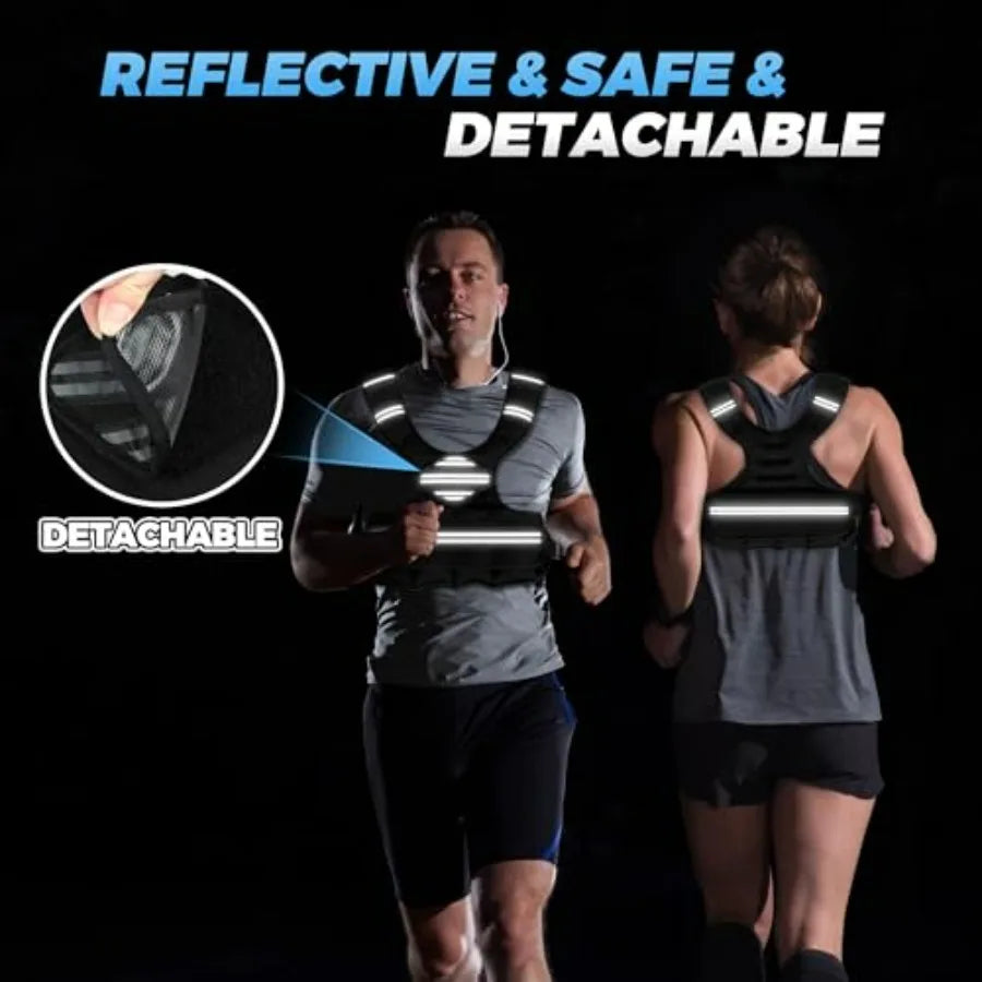 LISM Adjustable Weighted Vest for Running and Training