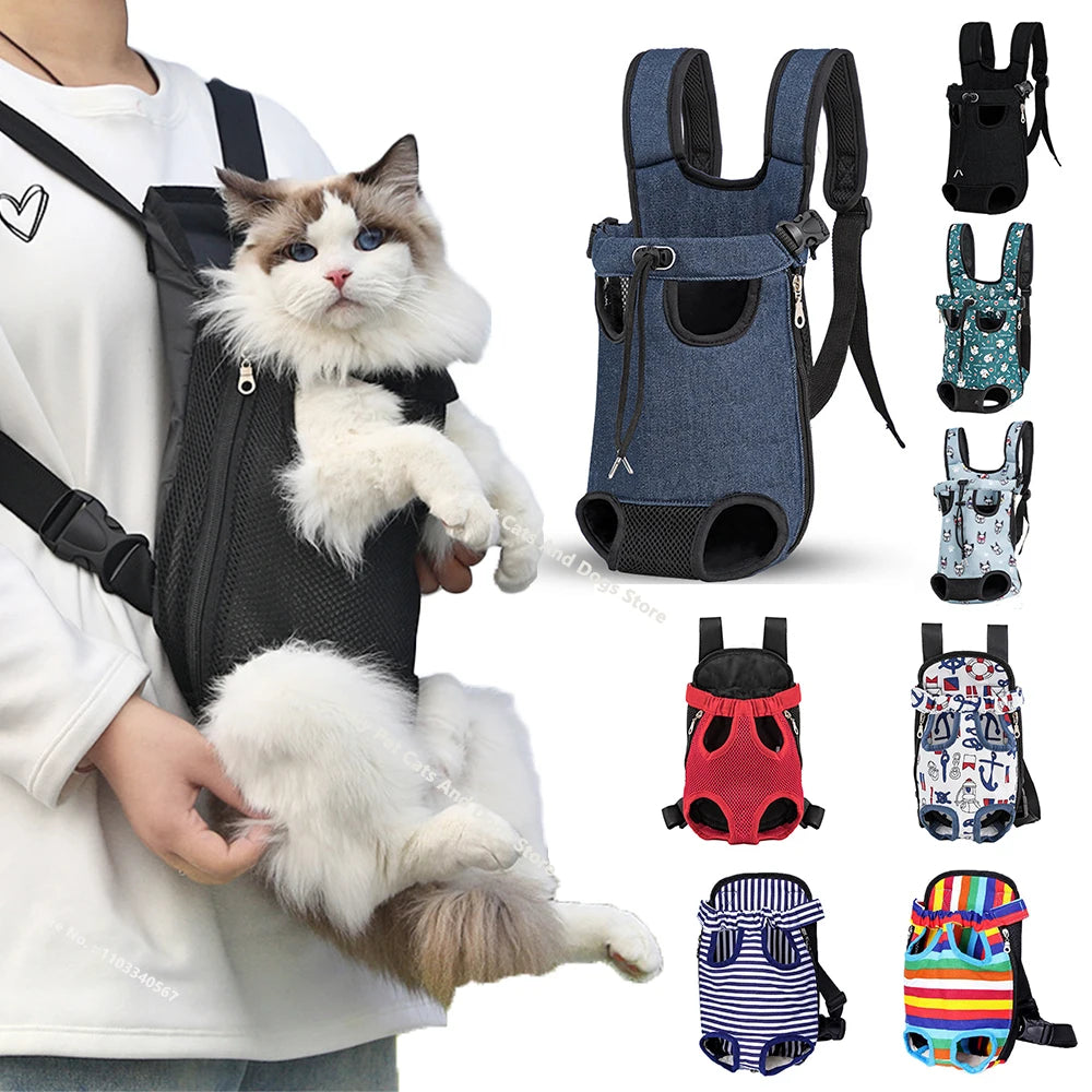 Adjustable Cat and Dog Carrier Backpack for Travel and Outdoors