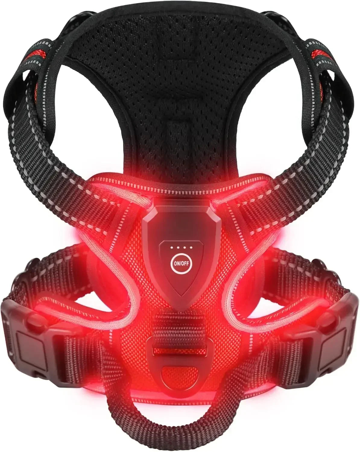 Led Luminous Dog Harness No Pull Adjustable Vest