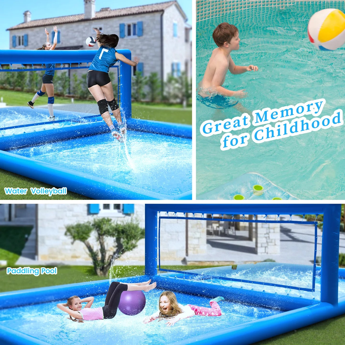RTS Inflatable Outdoor Volleyball Court for Water Games