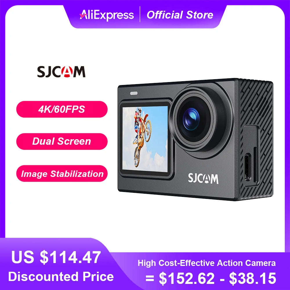 SJCAM SJ6 Pro 4K Action Camera With Dual Screen Waterproof