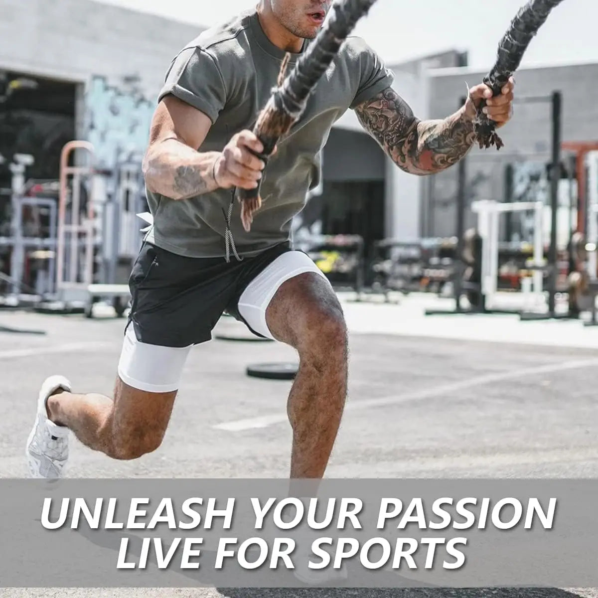 Men's 2-in-1 Workout Shorts With Compression Liner