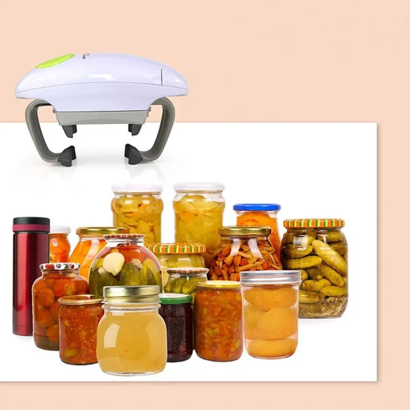 Electric Can Opener With Smooth Edge And Jar Opener