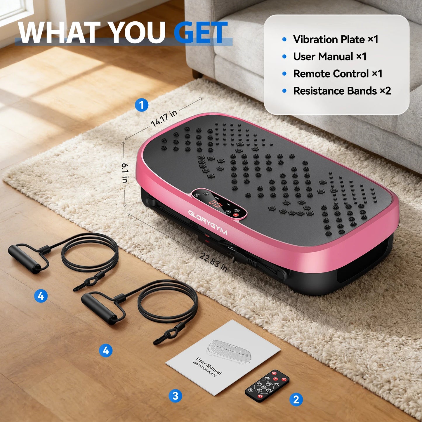 Magnetic Vibration Plate Exercise Machine for Home Gym
