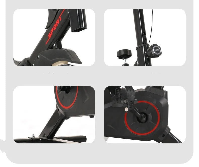 Silent Indoor Exercise Bike With Comfortable Seat For Cardio Training