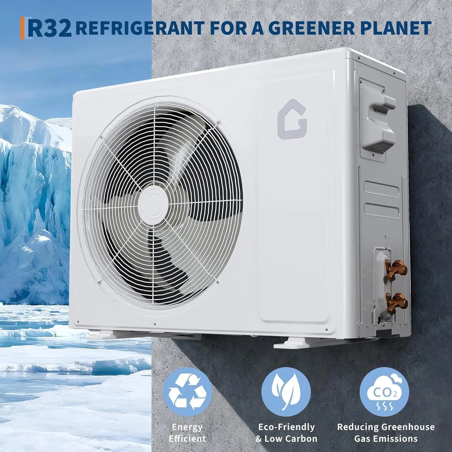 AceKool 3-In-1 Mini Split AC Heat Pump For Residences