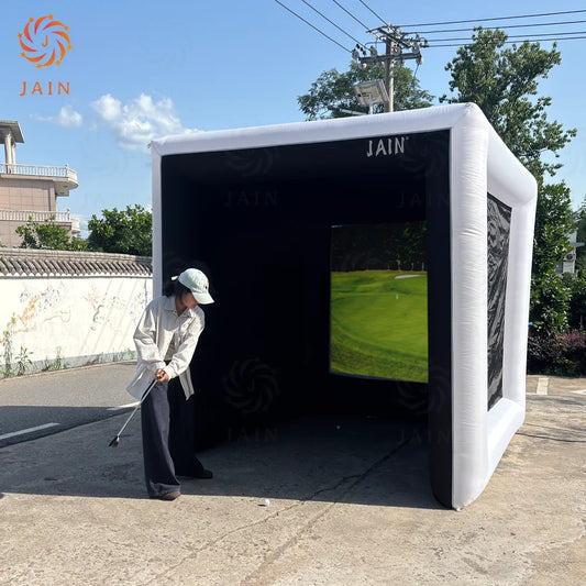 Inflatable Indoor Golf Tent Simulator For Practice Swing