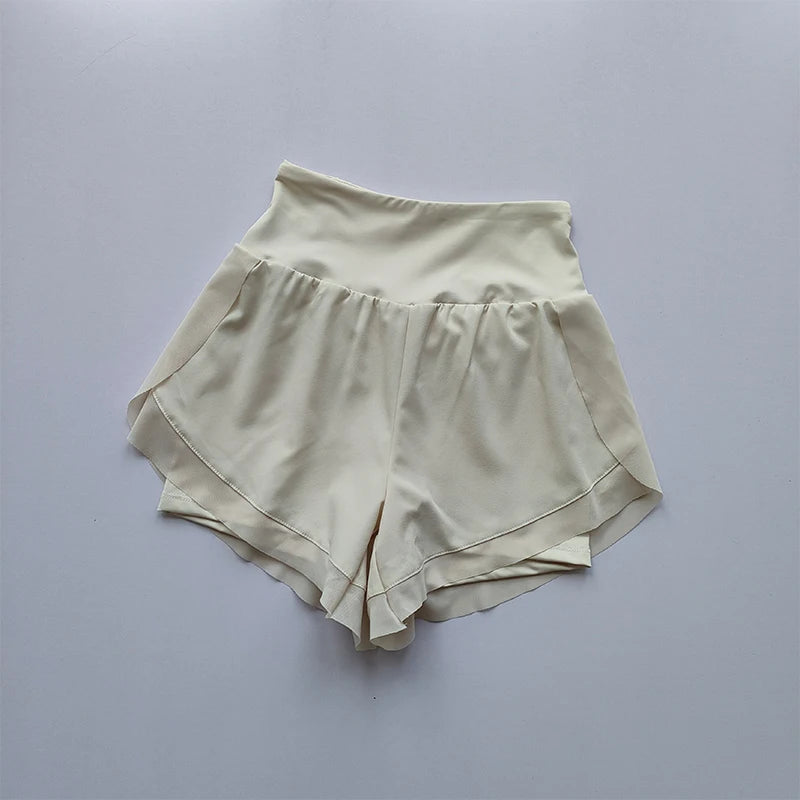 Women's 2-In-1 Mesh Quick-Dry Yoga Shorts High Waist