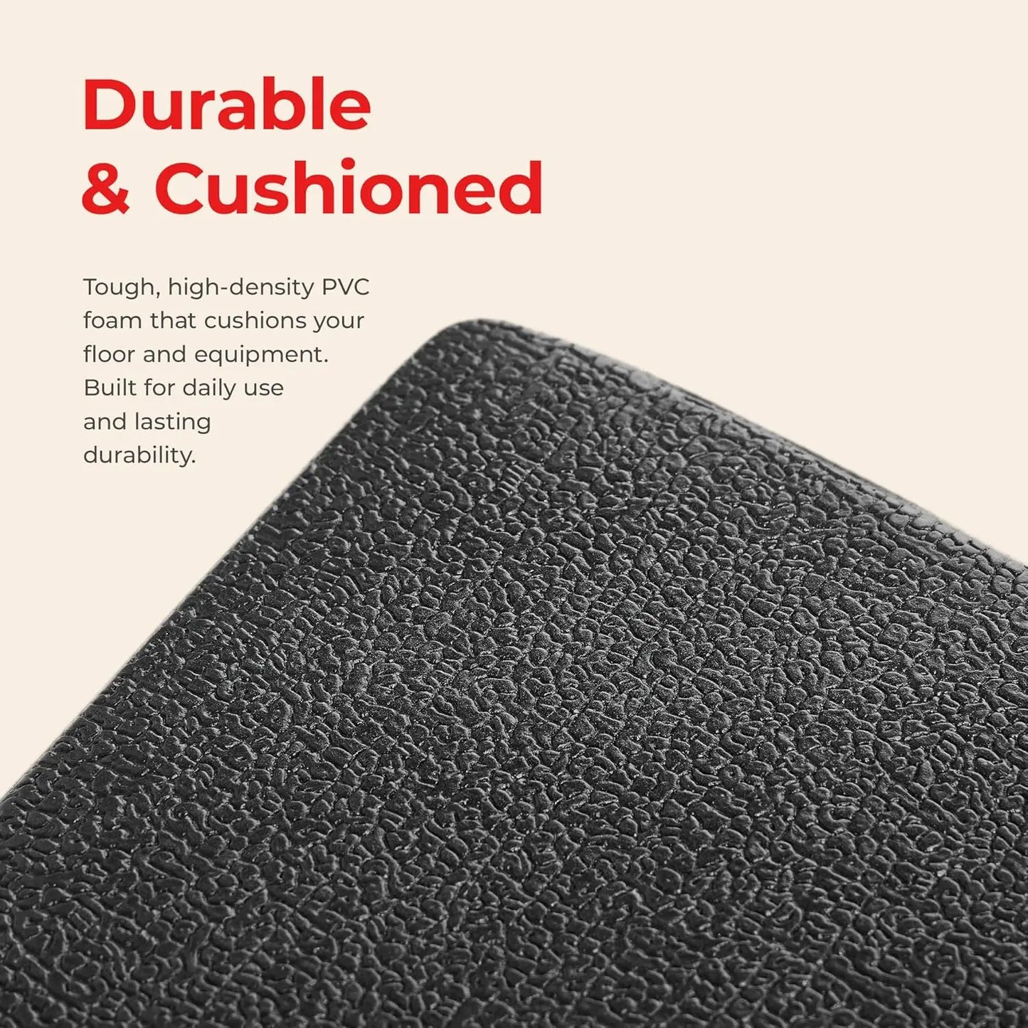 Non Slip Exercise Mat for Treadmill and Yoga Floor Protection