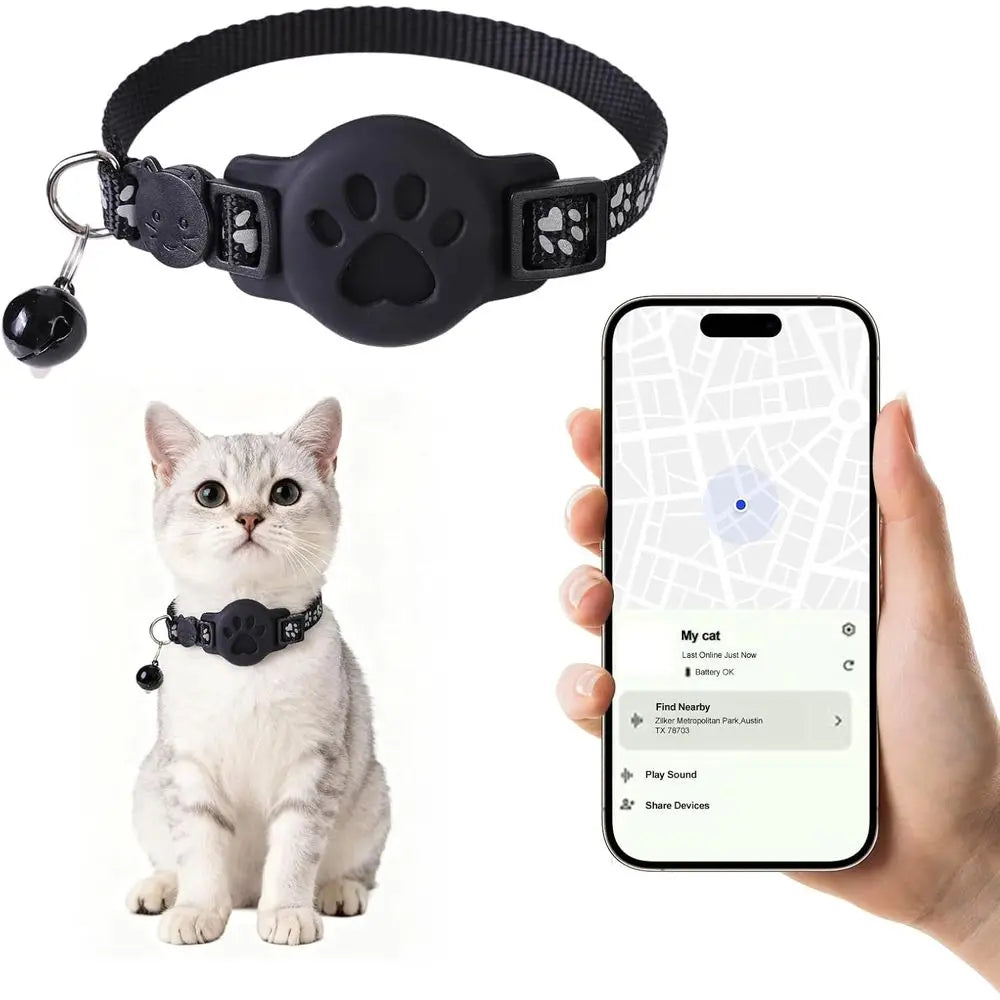 GPS Cat Collar With Bluetooth Tracker For iOS Find My
