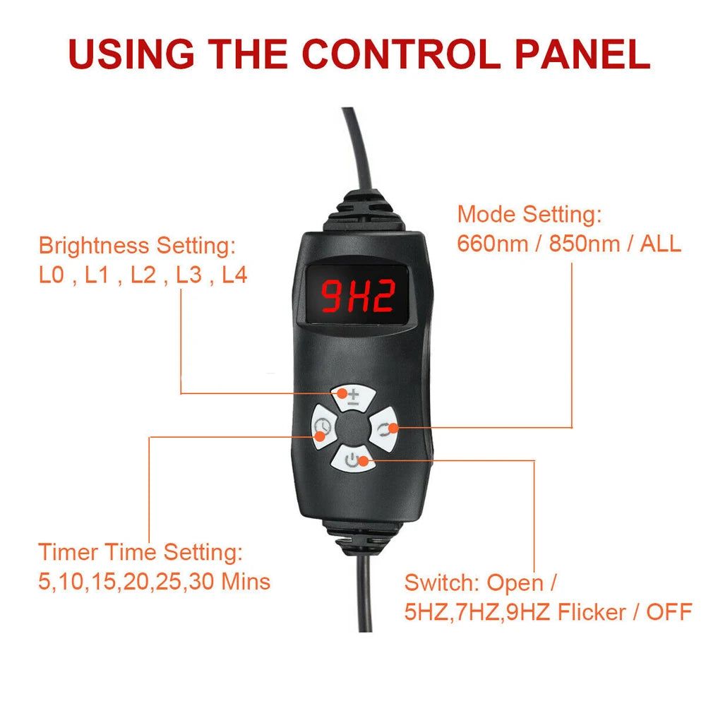 NONEDesign Infrared LED Light Therapy Device For Face Body Relief