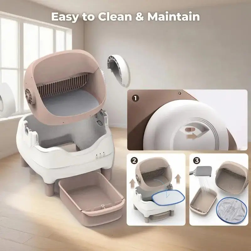 Self Cleaning Automatic Cat Litter Box With App Control