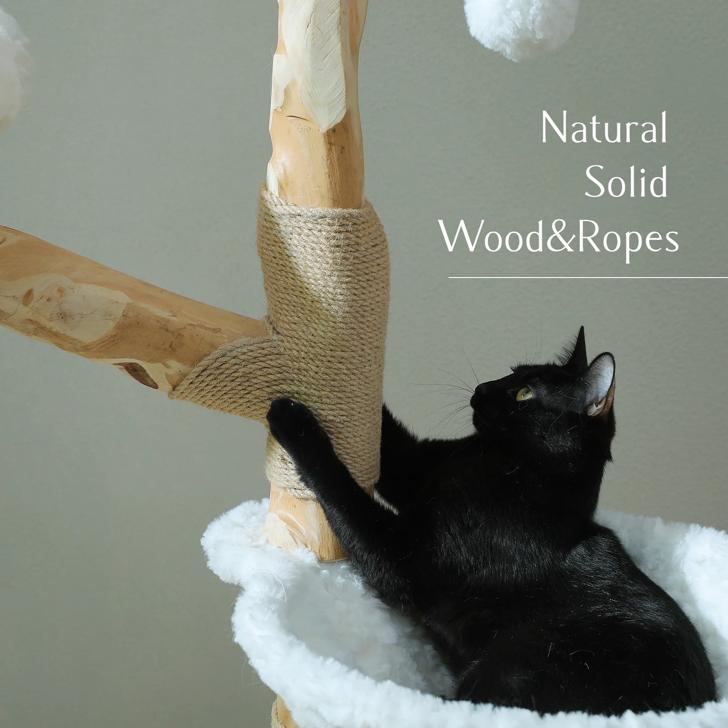 PAWZ Road Cat Tree Tower With Sisal Scratching Post Basket