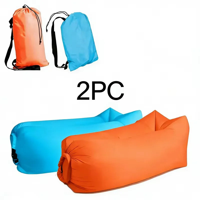 Inflatable Lounger Air Sofa Extra Thick Foldable Outdoor Couch
