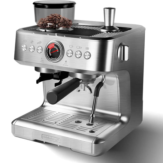 Acekool Espresso Machine Grinder 20 Bar PID Control Milk Frother