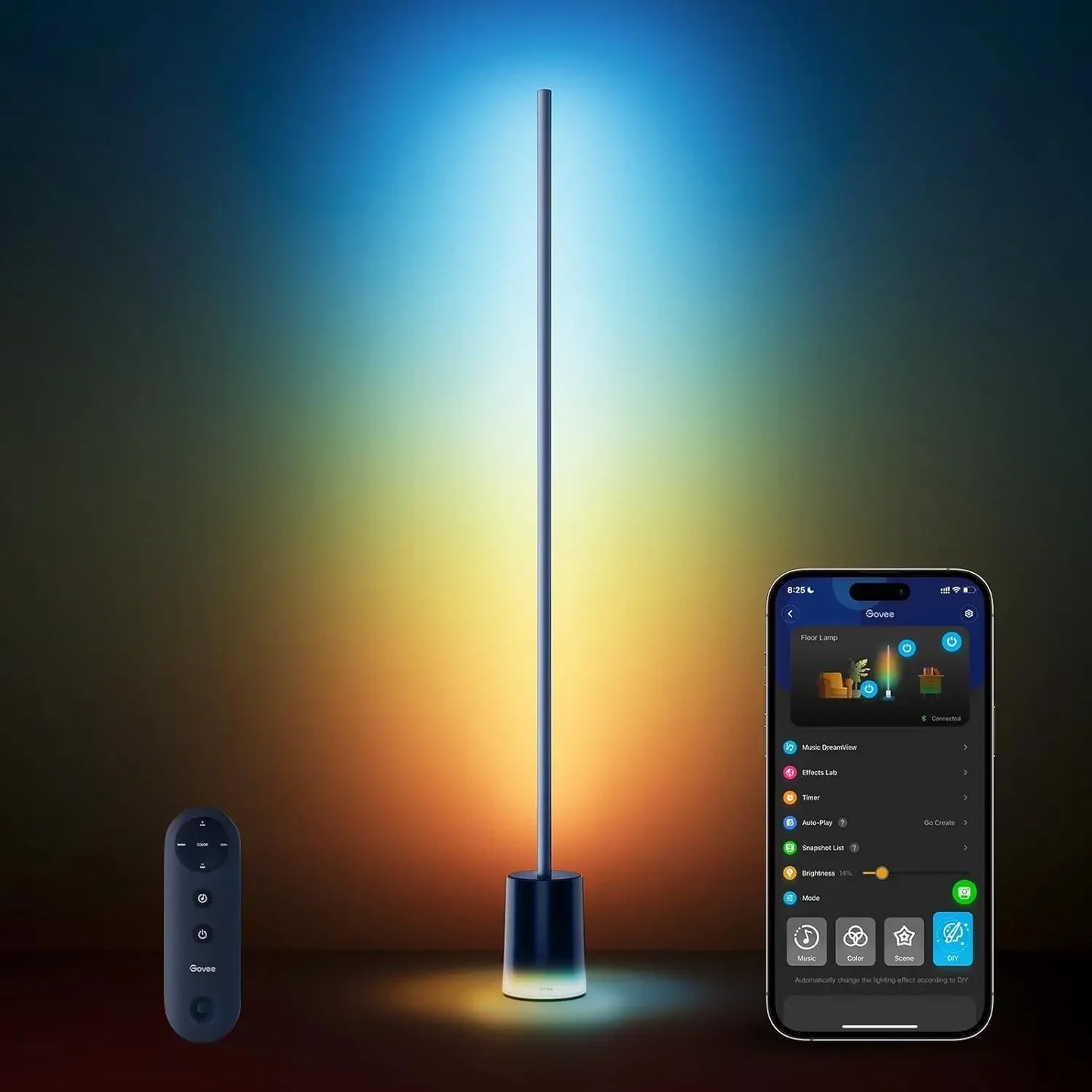 Floor Lamp 2 With Matter RGBIC Alexa Compatible Scene Modes