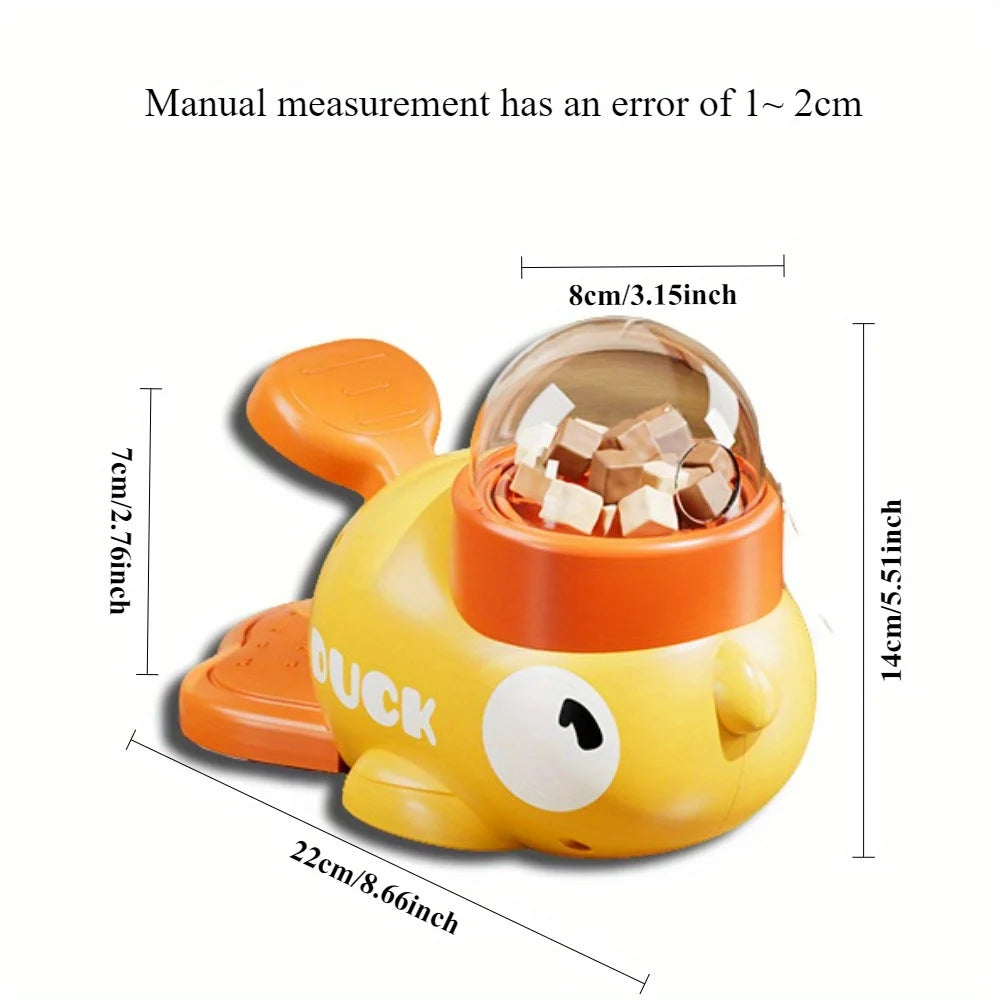 Pet Slow Feeder Bowl Duck Snack Dispenser For Small Dogs