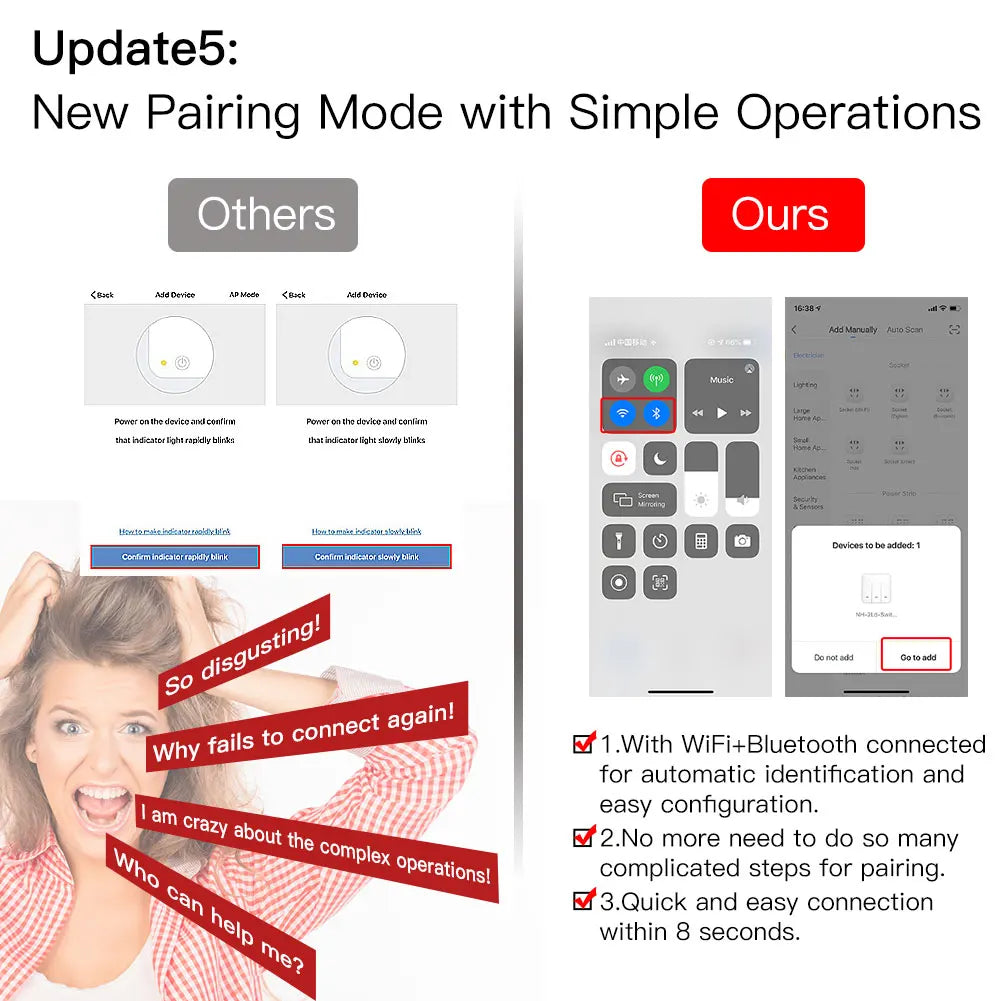 Moes Smart Glass Panel Switch With Tuya App Alexa Google