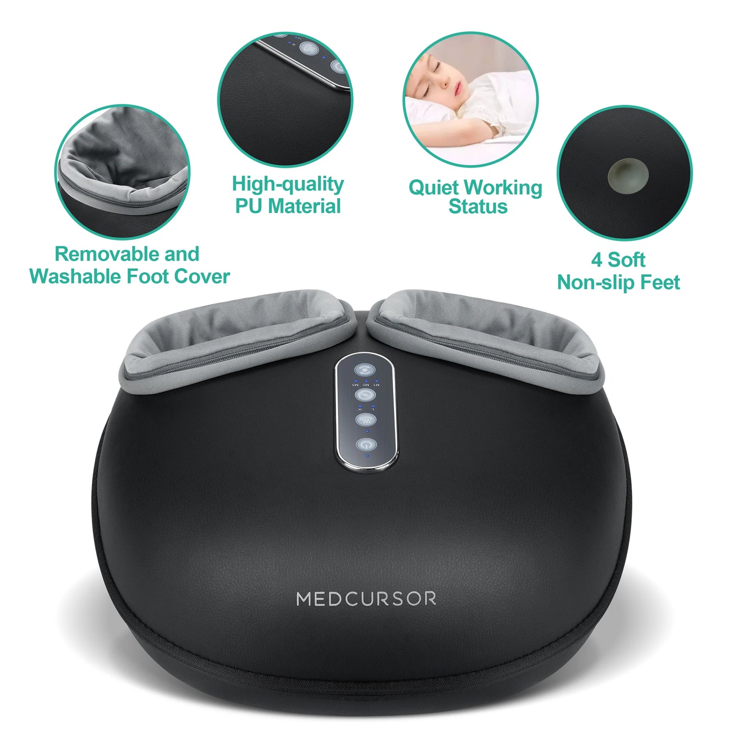 Medcursor Shiatsu Foot Massager With Heat Therapy