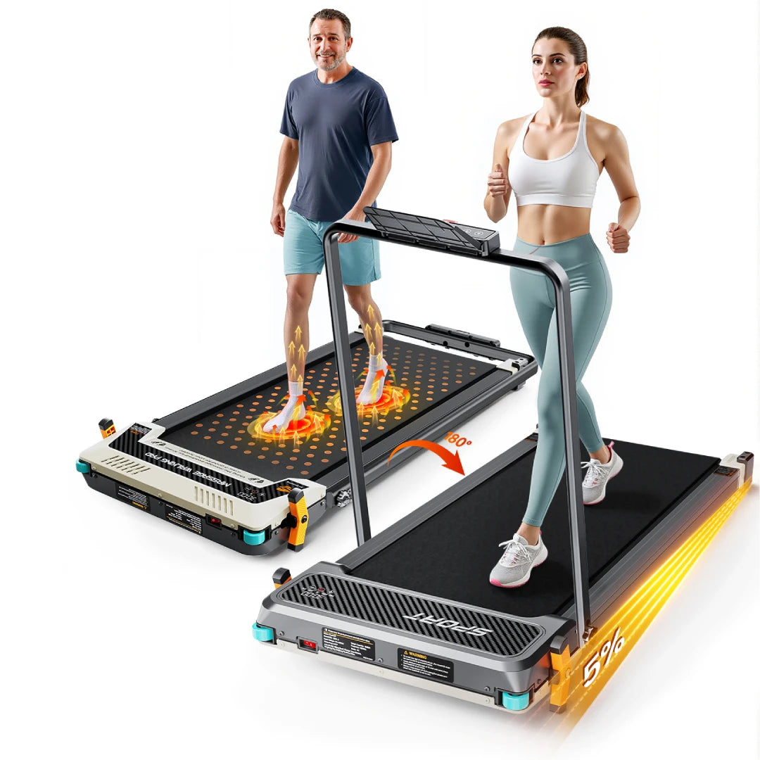 AKLUER Walking Pad Treadmill For Home 2.5HP LCD Display