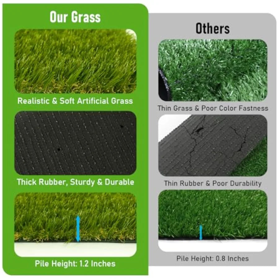 CooRug Artificial Grass Outdoor Realistic Turf For Pets